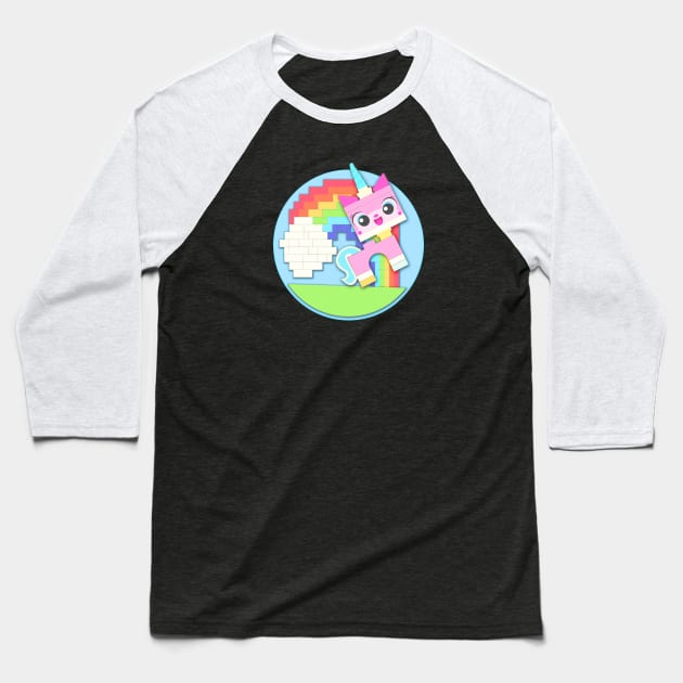 Super Princess Unikitty Baseball T-Shirt by VeryBear